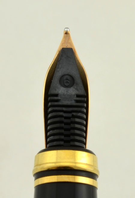 Duke Gold Medal Fountain Pen - Matte Gold Cap, Blue Marble Italian